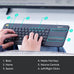 Logitech K400 Plus Wireless Touch TV Keyboard for PC-Connected TV - Black