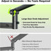 AA AUDIO ACCESSORY Mic Arm Desk Mount (Design for Heavy Mic) 6.6lbs Load Capacity, Stable Gear Lock Never Sags, Metal Low Profile Microphone Boom Stand for Shure SM7B SM7dB MV7, Blue Yeti, Rode PodMic