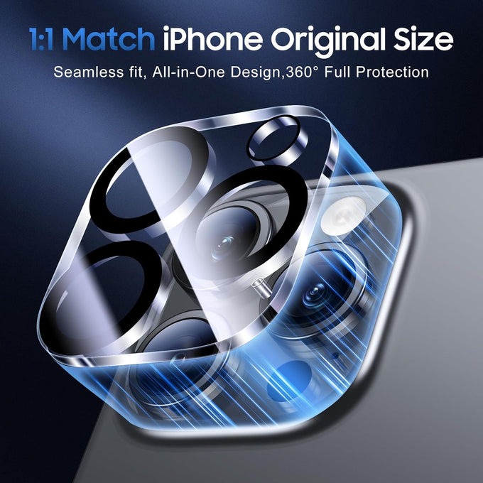 UniqueMe for 3 Pack iPhone 16 Pro/iPhone 16 Pro Max Camera Lens Protector