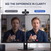 1080P Webcam with Microphone and Privacy Cover Plug&Play
