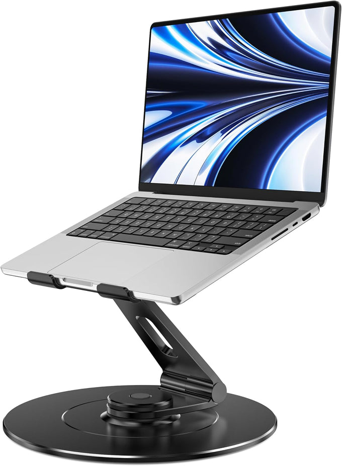 LOXP Adjustable Laptop Stand for Desk, Portable Airflow Laptop Riser Holder