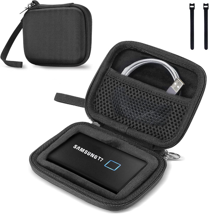 ProCase Hard Carrying Case for Samsung T7 Portable SSD -Black