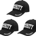 Falari Security Hat Baseball Cap - Gold or White Embroidery Security Front, Bill & Back - Adjustable Size