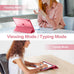Wenlaty for iPad (A16) 11th Gen Case, iPad 10th Gen Case,Watermelon Pink