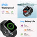 Smart Watch for Women Men, Alexa Built-in, Smartwatch for iPhone & Android Bluetooth Call, 1.91" HD Fitness Tracker with Heart Rate/SpO2/Sleep Monitor, IP68 Waterproof, Fitness Watch 100+ Sports Modes