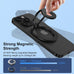 Magnetic Phone Ring Holder for MagSafe Gym Phone Grip Stand Finger Ring Kickstand Dual-Sided Magnetic Stand for iPhone 17 16 Pro Max 16e 15 14 13 12 Pro Max,Samsung,Compatible for Wireless Car Mount