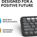 Logitech Pebble Keys 2 K380s Wireless Bluetooth Keyboard - Tonal Graphite