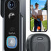 BOIFUN Video Doorbell Camera Wireless – No Subscription Required, 2K HD