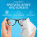MagicFiber Microfiber Cleaning Cloth, Glasses Cleaner, Eyeglass Wipes, 6pk