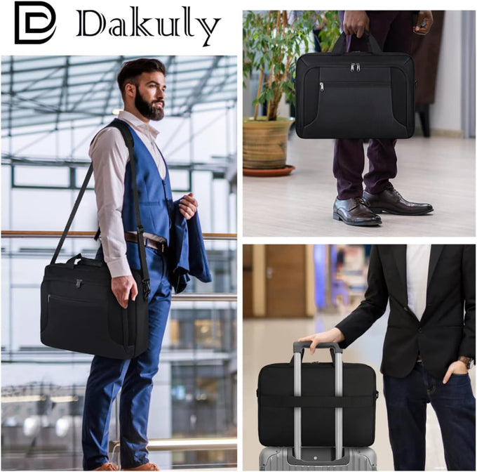Laptop Bag 17.3 Inch Laptop Briefcase for Men Work Laptop Case Computer Bag