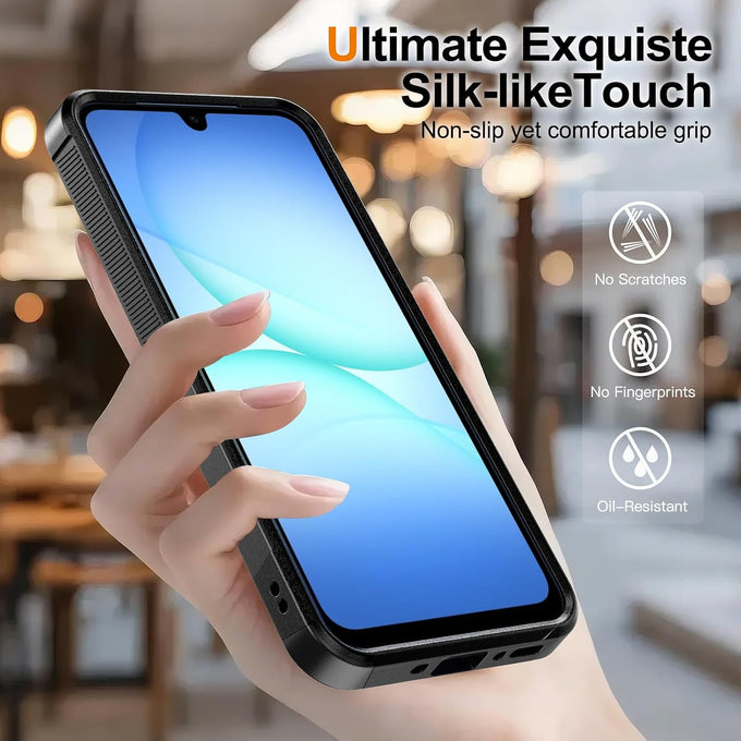 for Samsung Galaxy A17 5G Phone Case, Shockproof Protective Cover (Black)