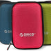 ORICO Hard Drive Case 2.5 inch External Drive Storage Carrying Bag Waterproof Shockproof with Inner Size 5.5x3.5x1.0inch for Organizing HDD and Electronic Accessories, Blue(PHD-25)
