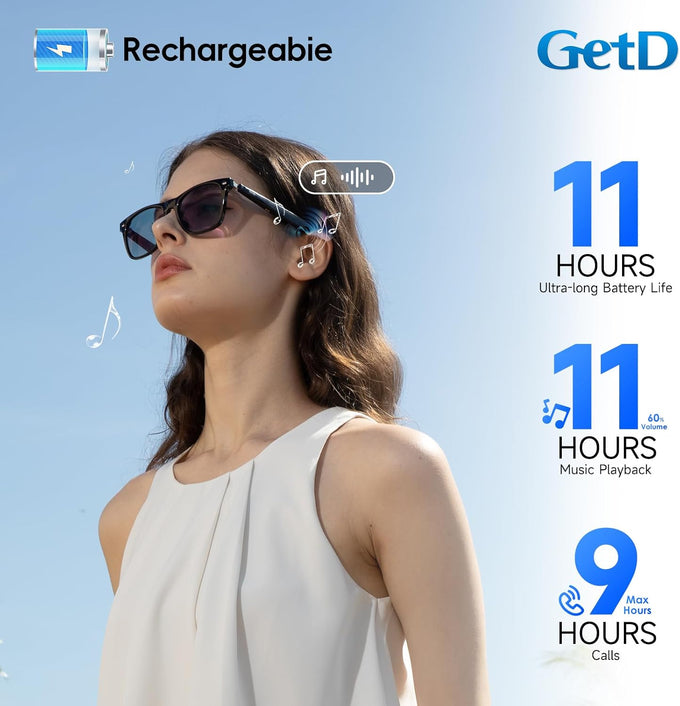 GetD AI Glasses, Smart Glasses Powered by ChatGPT, Real-Time AI Translation