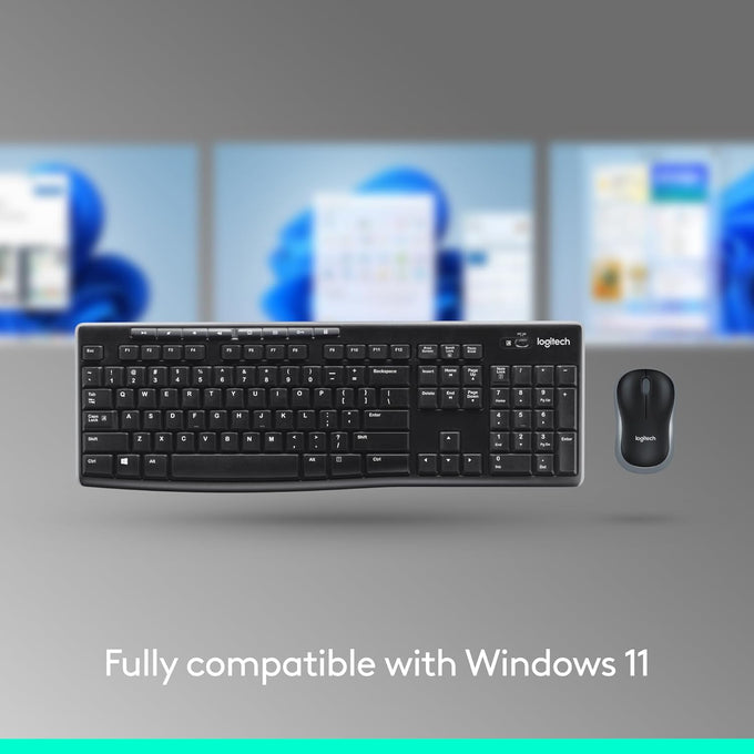 Logitech MK270 Full Size Wireless Keyboard and Mouse Combo - Rose