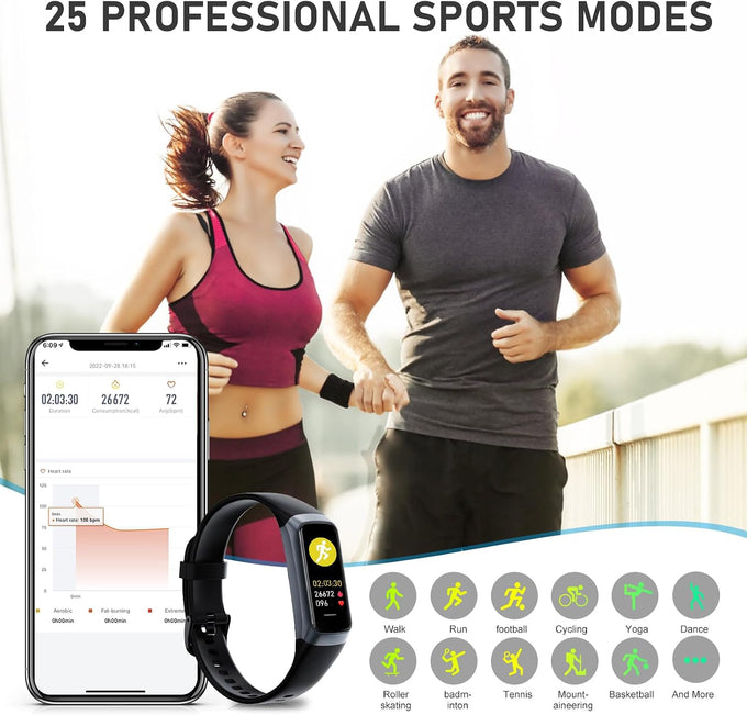 Fitness Tracker with 24/7Heart Rate, Blood Pressure, Sleep Tracking, Step