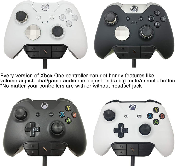 LEVELHIKE Stereo Headset Adapter for Xbox One & Xbox Series X|S Controller - Adjust Audio Balance (Game Sound & Voice Chat), Volume, Mic Directly