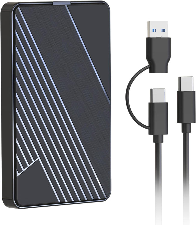 500GB External Hard Drive,USB 3.0 and USB-C Storage Expansion Mobile HDD