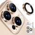 2 Pack Camera Lens Protector for iPhone 17 Pro Max/17 Pro/16 Pro Max/16 Pro/15 Pro Max/15 Pro/14 Pro Max/14 Pro [1:1 Invisible Fit] Military Grade Glass & Metal Camera Cover, Sliver