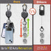 2-Pack Badge Holder Retractable Clip Heavy Duty Carabiner Badge Reel