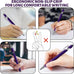 10 Pcs Deep Purple Ballpoint Pens, 1.0 mm Black Ink Stylus Pens