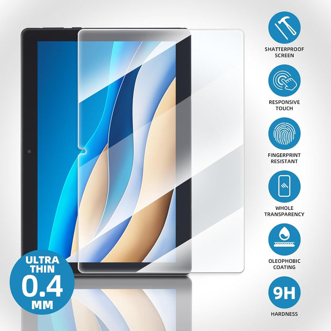 3 Pack Onn 10.1 inch tablet screen protector，10.1" Tempered Glass Screen Protector for Onn 10.1 Tablet (2022, 3rd Gen)，Anti-Scratch 9H Hardness Touch Sensitive 2.5D Rounded Edges Bubble Free Easy to Install