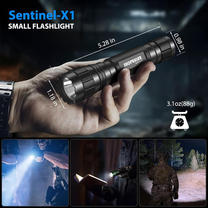 SAOPRKLER Flashlights High Lumens,Tactical Police Flashlight for Duty Belt