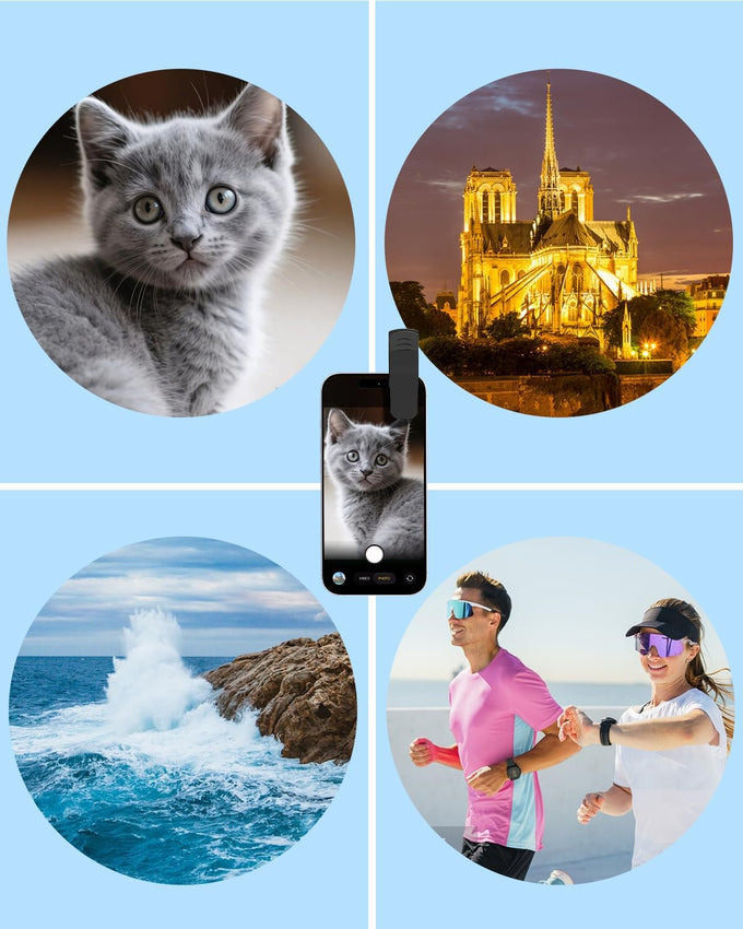 AMIR Phone Camera Lens, 0.45X Super Wide Angle & 15X Macro Lens Kit