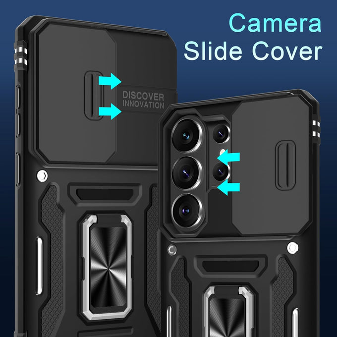 DEERLAMN for Samsung Galaxy S26 Ultra Case with Screen Protector, Black