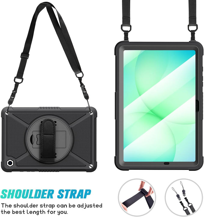 ZtotopCases for Samsung Galaxy Tab A11+ Plus/A9+ 11-Inch 2025/2023, Black
