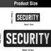 WILDREEDS 2 Pieces Hook and Loop Security Patches, Tactical Security Embroidery Patch for Police Vest Jacket Back Panel(1Pcs Small and 1Pcs Large, Black)