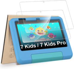 Hianjoo 2-Pack Screen Protectors Compatible with 7 Kids/ 7 Kids Pro Tablet 7" (2022 Release), Tempered Glass [HD Clarity] [9 Hardness] [Easy Installation]