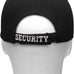 Falari Security Hat Baseball Cap - Gold or White Embroidery Security Front, Bill & Back - Adjustable Size