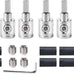 4PCS Heavy-Duty Car Stereo Audio Wire Reducer - 0 Gauge to 4 Gauge for Amp Input, AWG Pin Power & Ground Connection