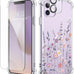 GVIEWIN for iPhone 11 Case Floral, Screen Protector & Camera Lens Protector