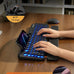 Wireless Keyboard and Mouse, Backlit Typewriter with Magnetic Wrist Rest
