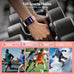 Smart Watch for Men Women, 1.83" HD Touchscreen Fitness Tracker with Bluetooth Calling, 130+ Sports Modes, Heart Rate Sleep Step Monitor, IP68 Waterproof, Compatible with iOS & Android (Pink)