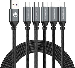 USB C Cable 5 Pack 6FT, USB A to Type C Fast Charger Cord