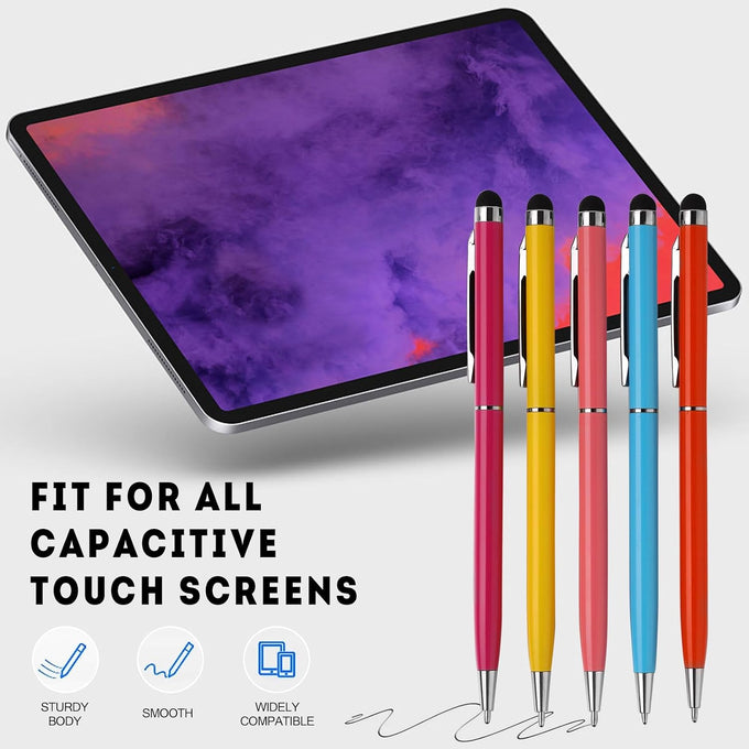 15 Pack Stylus Pens for Touch Screens (Silver & Mix)