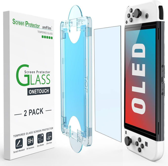 amFilm Auto-Alignment OneTouch for Nintendo Switch 2 Screen Protector 2025