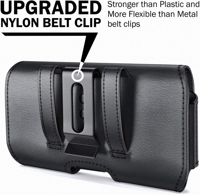 DeBin Holster for iPhone 17 17 Pro 16 Pro 16e 15 15Pro 14 13 12 11 Xs 10 X XR – Cell Phone Belt Holder Case with Clip for Men Women Pouch (Fits Protective Cover on) Black