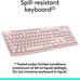 Logitech MK270 Full Size Wireless Keyboard and Mouse Combo - Rose