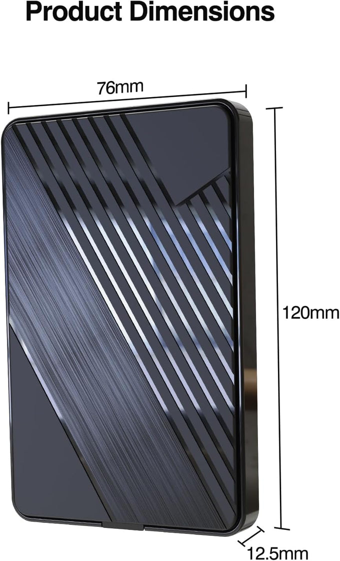 500GB External Hard Drive,USB 3.0 and USB-C Storage Expansion Mobile HDD