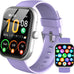 2026 Smart Watch for Men Women (Answer/Make Call), 1.96" HD Fitness Tracker Running Watch, IP68 Waterproof,Pedometer, Sleep/Step/Activity/Heart Rate Monitor,110+ Sport Mode Smartwatch for Android,Pink