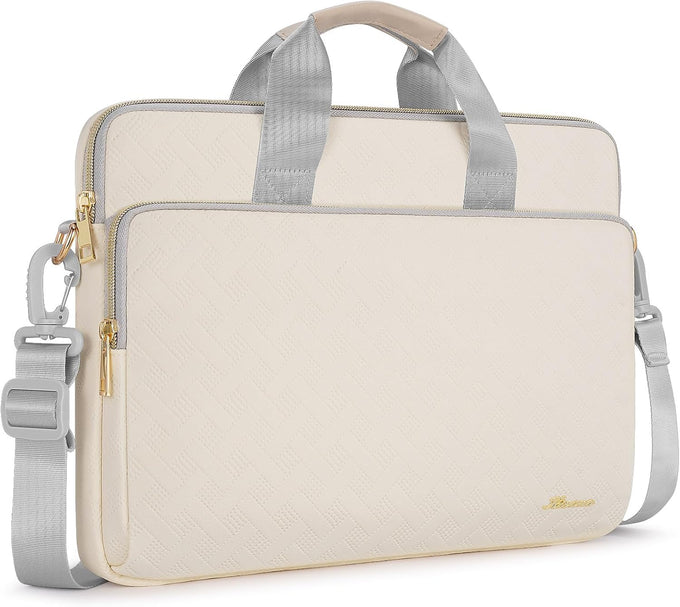 KIZUNA Laptop Sleeve Case 15.6 Inch Computer Shoulder Bag for for 16" MacBook Pro M4/Lenovo IdeaPad Flex 5i Gen 8/Legion Slim 5/Yoga Pro 9i/ThinkBook 16/HP Envy x360/Dell XPS 16/16 Plus,Khaki