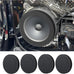 4PCS 6.5 Speaker Rings,Self Adhesive Speaker Foam for Enhancing Stereo Sound,High Resilience Speaker Baffles 6.5 inch Car Audio Accessories Avoid Sound Diffusion for Car SUV Truck