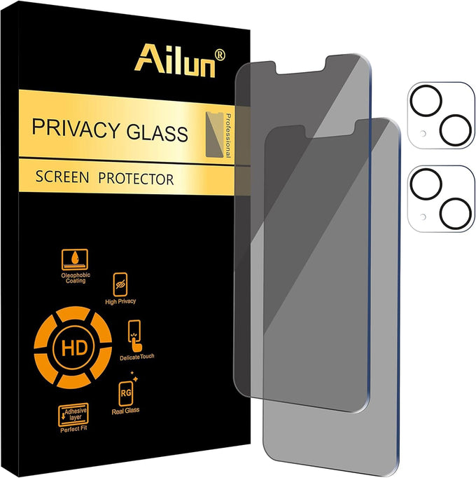 Ailun Privacy Screen Protector + Camera Lens Protector for iPhone 17 Pro