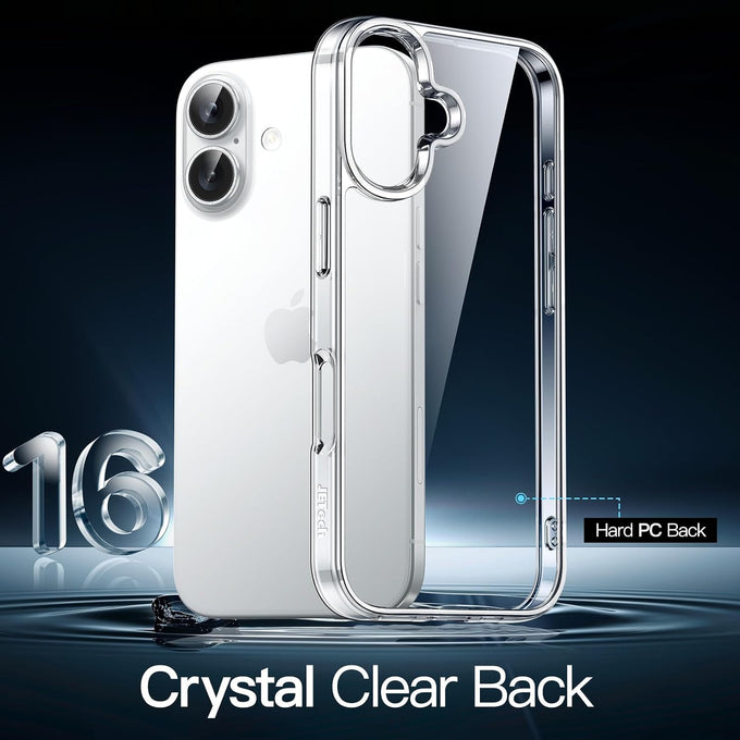 JETech Case for iPhone 16, Anti-Yellowing, Clear