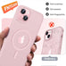 FNTCASE for iPhone 15/14/13 Case, Fit for Magsafe, Glass Screen Protector
