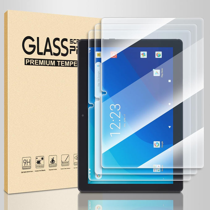 3 Pack Onn 10.1 inch tablet screen protector，10.1" Tempered Glass Screen Protector for Onn 10.1 Tablet (2022, 3rd Gen)，Anti-Scratch 9H Hardness Touch Sensitive 2.5D Rounded Edges Bubble Free Easy to Install