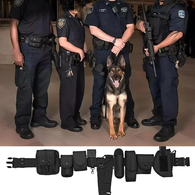 10-in-1 Tactical Utility Duty Belt for Police & Security Guards